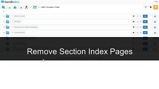 How To Remove Section Index Pages [upl. by Derraj]