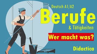 Berufe Wer macht was Deutsch A1A2 [upl. by Lleze696]