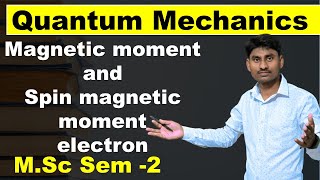 Magnetic moment amp spin magnetic moment of electron [upl. by Bernhard]