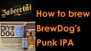 HBW JabeerIni home brews  How to brew a Punk IPA BrewDog [upl. by Gnouhp]