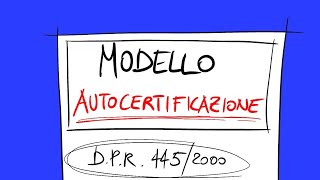 Come compilare una AUTOCERTIFICAZIONE per la Pubblica Amministrazione  Autodifesa Civica [upl. by Hctim]