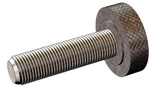 SolidWorks Tutorial 020 Knurled screw 1 [upl. by Denie]