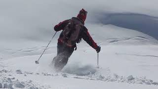 2 Il movimento di assorbimento  Tecnica di Sci Fuoripista  art of skiing  ski mountaineering [upl. by Pedersen]