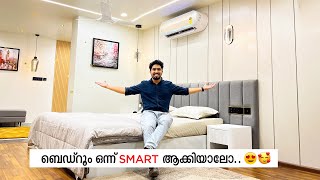 ബെഡ്‌റൂം ഇനി SMART ആക്കാം😍😍 Interior Ideas with Touch Panel Switch amp WiFi AC [upl. by Eeclehc679]