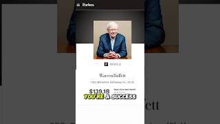 WARREN BUFFETT about true success📈 [upl. by Alverson]