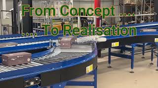 Powered Roller Conveyor Cross Sortation System by PJP Conveyors [upl. by Adnilemre526]