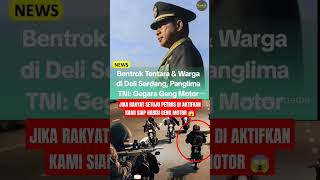 HALAL BAGI PRAJURIT TNI H4BISI GENG MOTOR SECARA MASA tniindonesia tnirakyat tni beritaterkini [upl. by Balough]