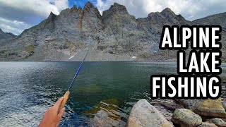 Alpine Lake Tenkara Fly Fishing [upl. by Ellek]