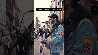 busking on Grafton 📍 Frank Sinatra  Thats Life live acoustic cover 🎵 singer crooner swing [upl. by Anaujd23]