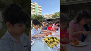 hamin eating in preschool shortsvideo baby forkids preschool eating [upl. by Eanahs]