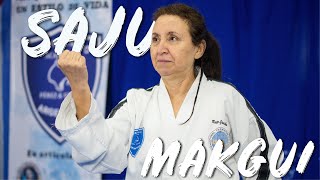 Forma cinturon blanco taekwondo  Saju Makgui [upl. by Eve]