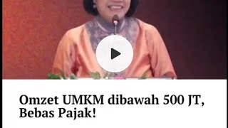 UMKM Harus Tahu Omzet dibawah 500jt Tidak Kena Pajak [upl. by Ecnerat]