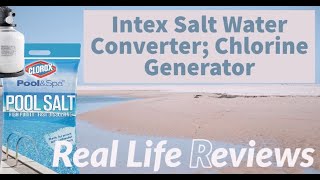 Intex Salt Water to Chlorine Converter System [upl. by Jola203]