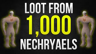 OSRS Loot from 1000 Nechryael Drop Table Update Includes Calcs 1M gphr [upl. by Oliy]