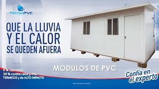 Módulos Prefabricados y Casetas de PVC  TECNOPVC [upl. by Ilarin981]