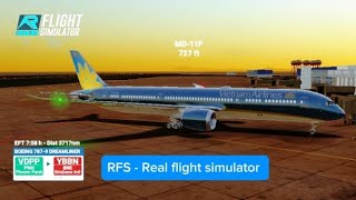 Real flight simulator—Vietnam airlines—Phnom Penh intl to Brisbane intl—FullFlight—Boeing 7879 [upl. by Celisse]