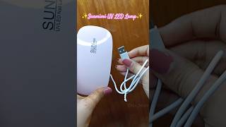 SUNmini uv led nail lamp✨ how to use uv led nail lamp trending viralvideos shortsfeed viralreel [upl. by Pomeroy]