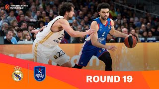 Real MadridAnadolu Efes Istanbul  Round 19 Highlights  202324 Turkish Airlines EuroLeague [upl. by Cutler839]