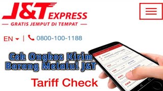 Cara Cek Ongkir Barang melalui JampT [upl. by Onitsoga540]