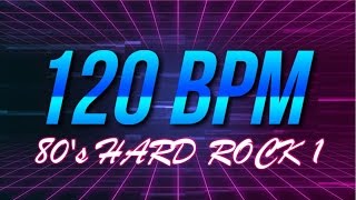 120 BPM  80s Hard Rock  44 Drum Track  Metronome  Drum Beat [upl. by Eentroc]