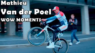 Mathieu Van der Poel  Top 10 Cycling Wow Moments [upl. by Ever]