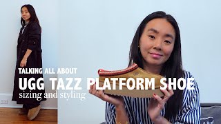 Let’s talk about the UGG TAZZ Tasman Platform shoe size up or down my sizing recommendations [upl. by Dis754]