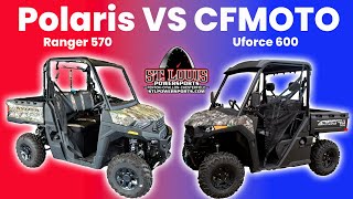 Polaris 570 vs CFMOTO UForce 600 SideXSide Side by Side Comparison [upl. by Inalak]