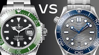 Rolex Submariner VS Omega Seamaster 300M — Rolex vs Omega Deep Dive Comparison [upl. by Aserehtairam]