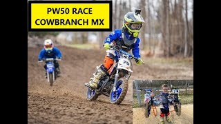 50CC SHAFT  PW50 RACE AT COWBRANCH MX [upl. by Iadrahs]