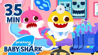 🏥Mommy Shark Visits Baby Shark Doctor  Compilation  BooBoo Episodes  Baby Shark Official [upl. by Aillil]