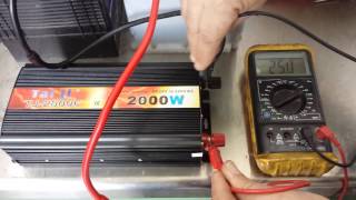 Power Inverter Battery Inverter 24V 220V 2000W [upl. by Yemiaj575]