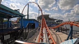 Full Ride POV Icebreaker at SeaWorld Orlando 2024 [upl. by Alfred]