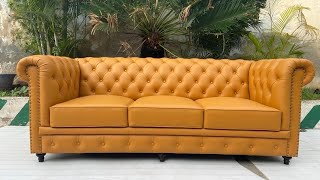 How to make a Chesterfield Sofa The 3part Process [upl. by Elletsirk907]