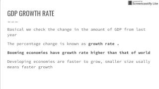 GDP amp Growth rate  Hindi [upl. by Lama]