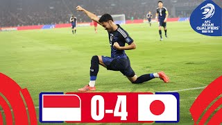 Samurai Blue DOMINATE in Jakarta  Indonesia  Japan  Highlights AsianQualifiers  Road To 26 [upl. by Noivert]