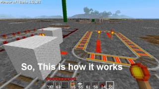 Minecraft  How To Make a automatic railroad [upl. by Aikemehs]