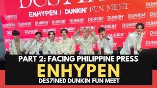 ENHYPEN Reveals Their Favorite Dunkin Flavor  Des7INED Dunzkin FUN MEET [upl. by Wolpert]