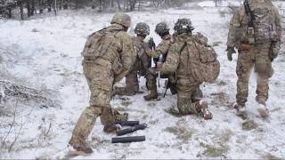 M224 Mortar Handheld Mode During Live Fire in Poland [upl. by Levi859]