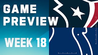 Houston Texans vs Indianapolis Colts  2023 Week 18 Game Preview [upl. by Monah958]