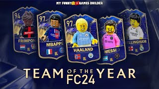 Team Of The Year 2024 • TOTY 24 Ultimate Team in Lego Football EA Sports FC 24 [upl. by Assenav702]