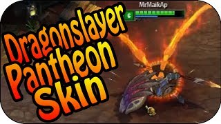 Dragonslayer Pantheon Skin Spotlight  League of Legends  Pre Release Skin Preview [upl. by Inuat755]