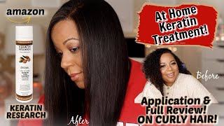 My First Keratin Treatment At Home  Keratin Research  Application amp Full Review  WOW 😲 [upl. by Nalyak452]