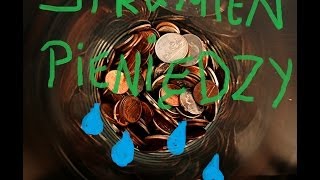 Strumień pieniędzy wodospad jednogroszówek  Dźwięk monet  Coins sound [upl. by Attenweiler]