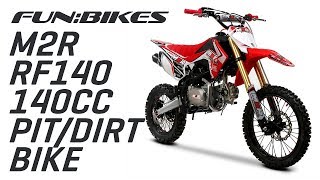 Product Overview M2R Racing RF140 S2 140cc Red Dirt and Pit Bike [upl. by Enyt]