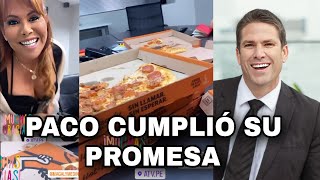 🔴 PACO BAZÁN SORPRENDIÓ A MAGALY TV LA FIRME Y A SU EQUIPO CON PIZZAS [upl. by Anua]