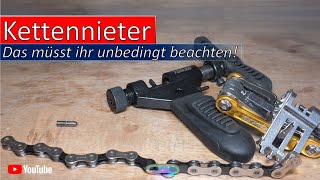 Kettennieter Fahrradkette – Das müsst ihr unbedingt beachten [upl. by Ecylahs]