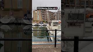 Marina drive in Uk seawalk harbourview coastalviews l beautifulcoast  uklife ukvideo [upl. by Yebba]