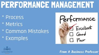 What is Performance Management  From A Business Professor [upl. by Edan]