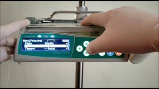 Video Tutorial Perfusor Space 02 Como programar el flujo y volumen a infundir [upl. by Anitel298]
