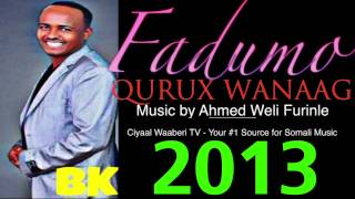 MAXAMED BK FADUMO QURUX WANAAG 2013 [upl. by Syl974]